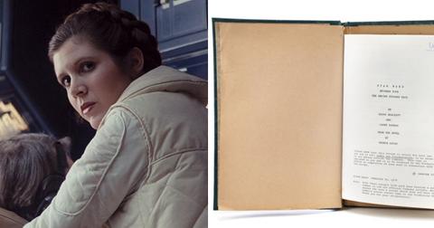 star wars auction summer  original carrie fisher script remote control r droid hollywood exclusive pp