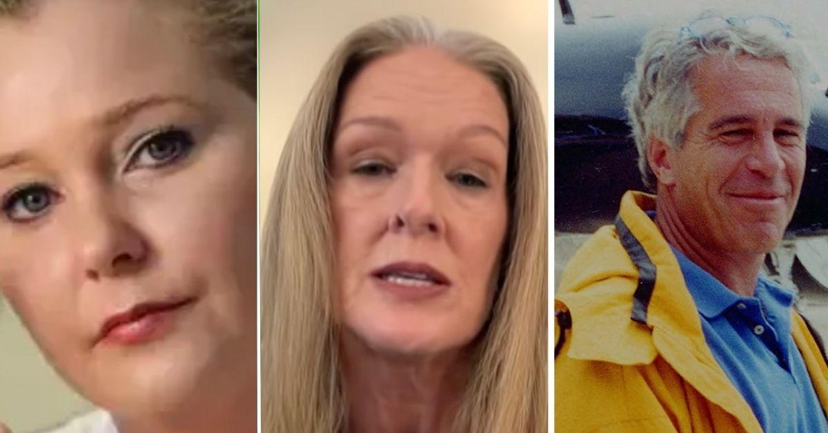 Virginia Giuffre, Amy Wallace and Jeffrey Epstein