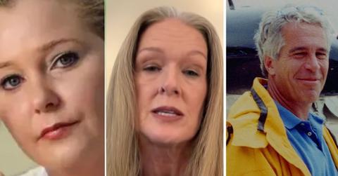 Virginia Giuffre, Amy Wallace and Jeffrey Epstein