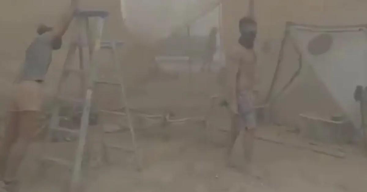 Photo of dust storm at Burning Man 2025
