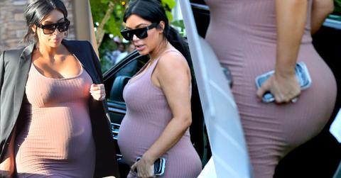 Kim Kardashian Baby Bump Butt Photos