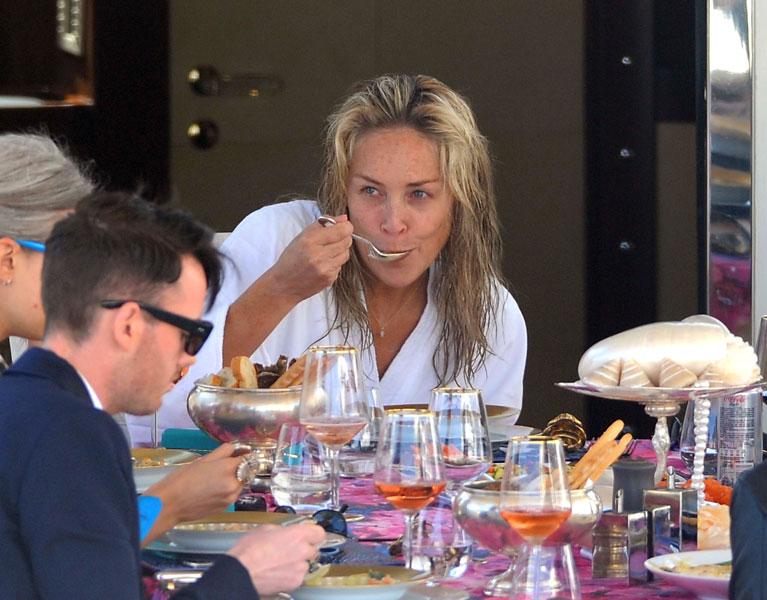 Sharon Stone With No Makeup In Cannes