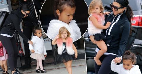 Kourtney Kardashian North West Photos