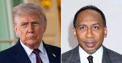 split image of Donald Trump and Stephen A. Smith
