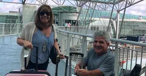Matt Roloff and Caryn Chandler pose for a photo at their nearby airport.