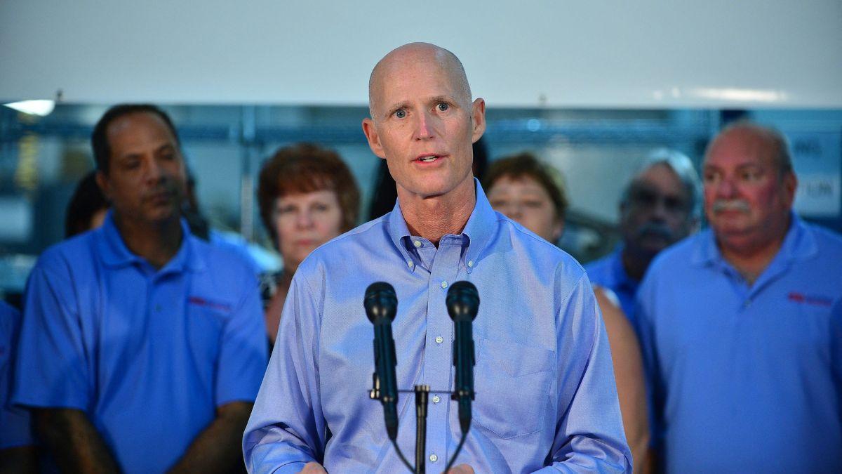 Florida Sen. Rick Scott called for restrictions on Chinese nationals using U.S. surrogates after a July 2025 raid in Arcadia, California.