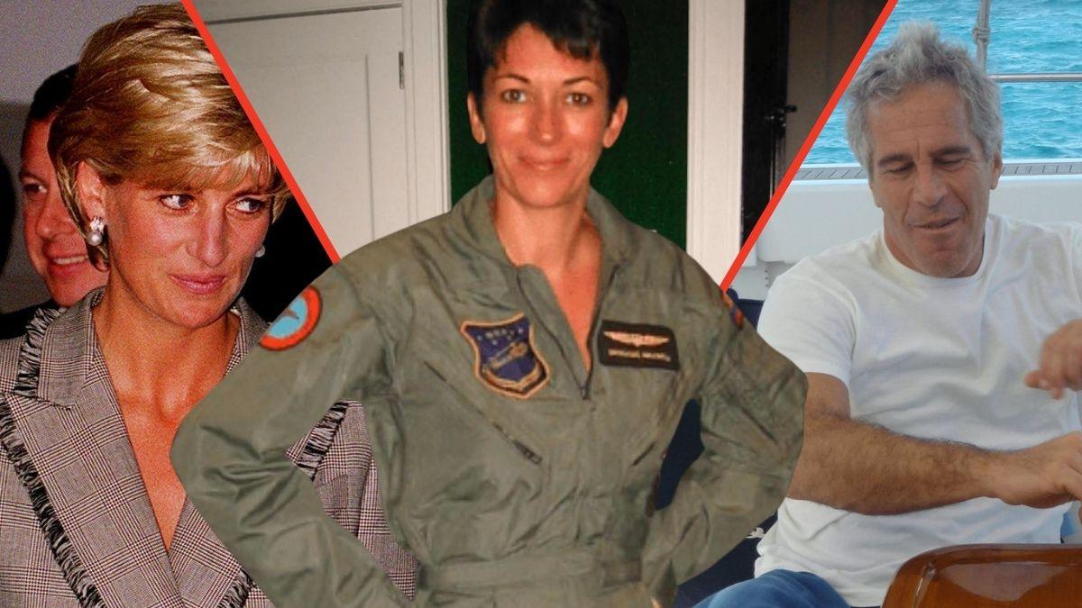 Photo of Ghislaine Maxwell, Princess Diana and Jeffrey Epstein