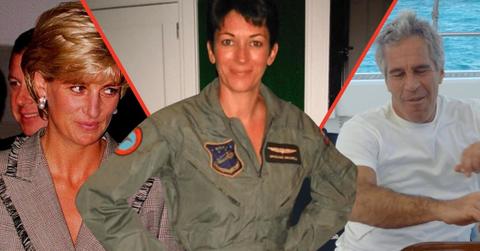 Photo of Ghislaine Maxwell, Princess Diana and Jeffrey Epstein