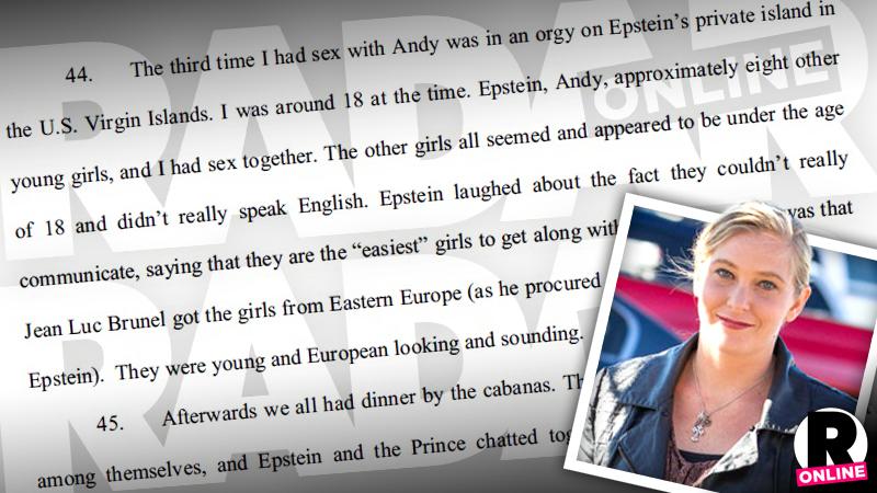 Prince Andrew Victoria Roberts Orgy Island Affidavit