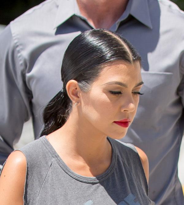 Stressed Out Kourtney Kardashian Has Greying Hair After Scott Split