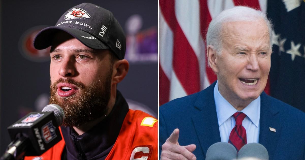 harrison butker slams joe biden in commencement speech pp