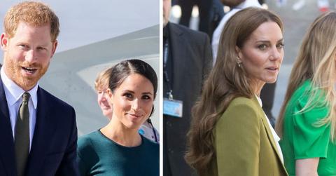 Photo of Prince Harry, Meghan Markle and Kate Middleton