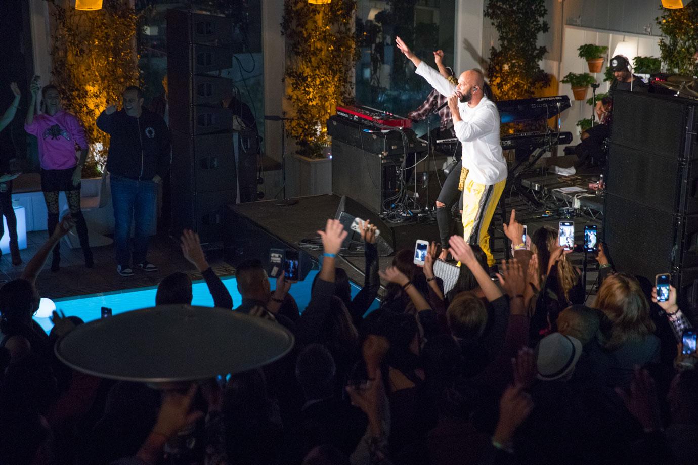 Common performs at the third annual Taste of sbe held at Skybar at Mondrian LA