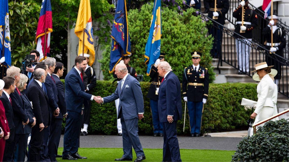Photo of King Charles and Donald Trump