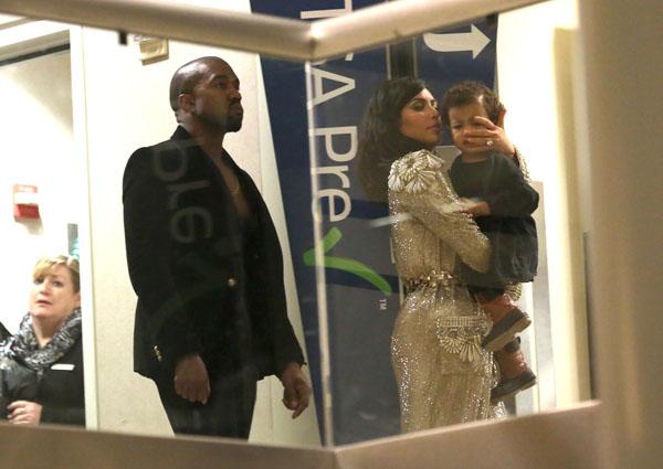 Kim Kardashian Kanye West Grammy Awards Photos