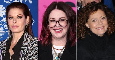 debra messing reignites feud with will and grace co star megan mullally