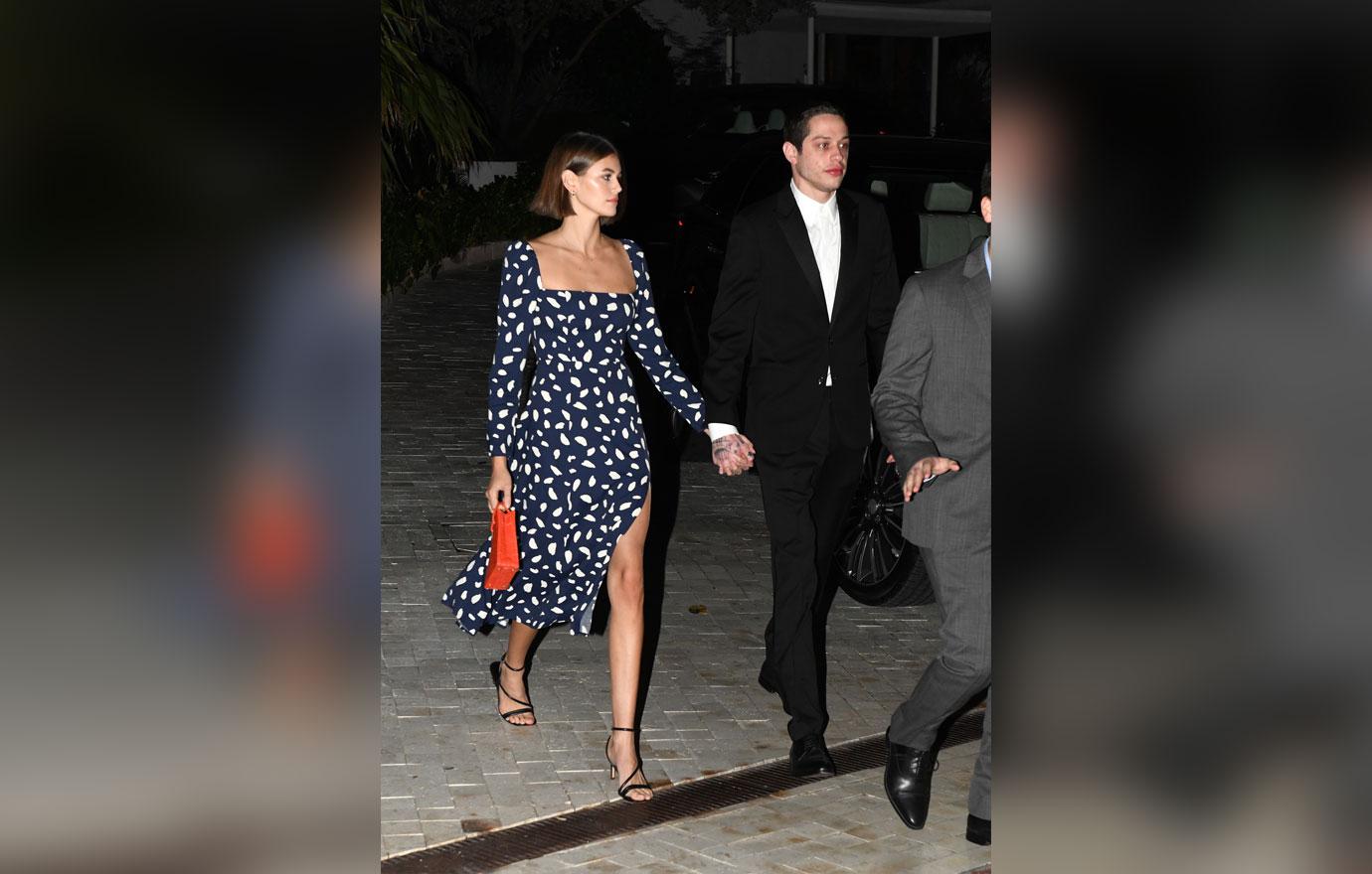 Kaia Gerber And Pete Davidson Attend Friend's Wedding