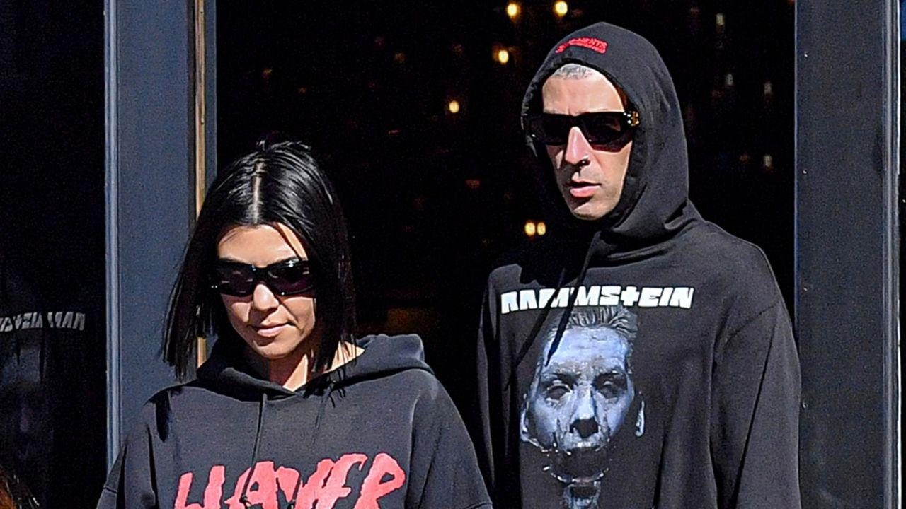 Image of Kourtney Kardashian and Travis Barker