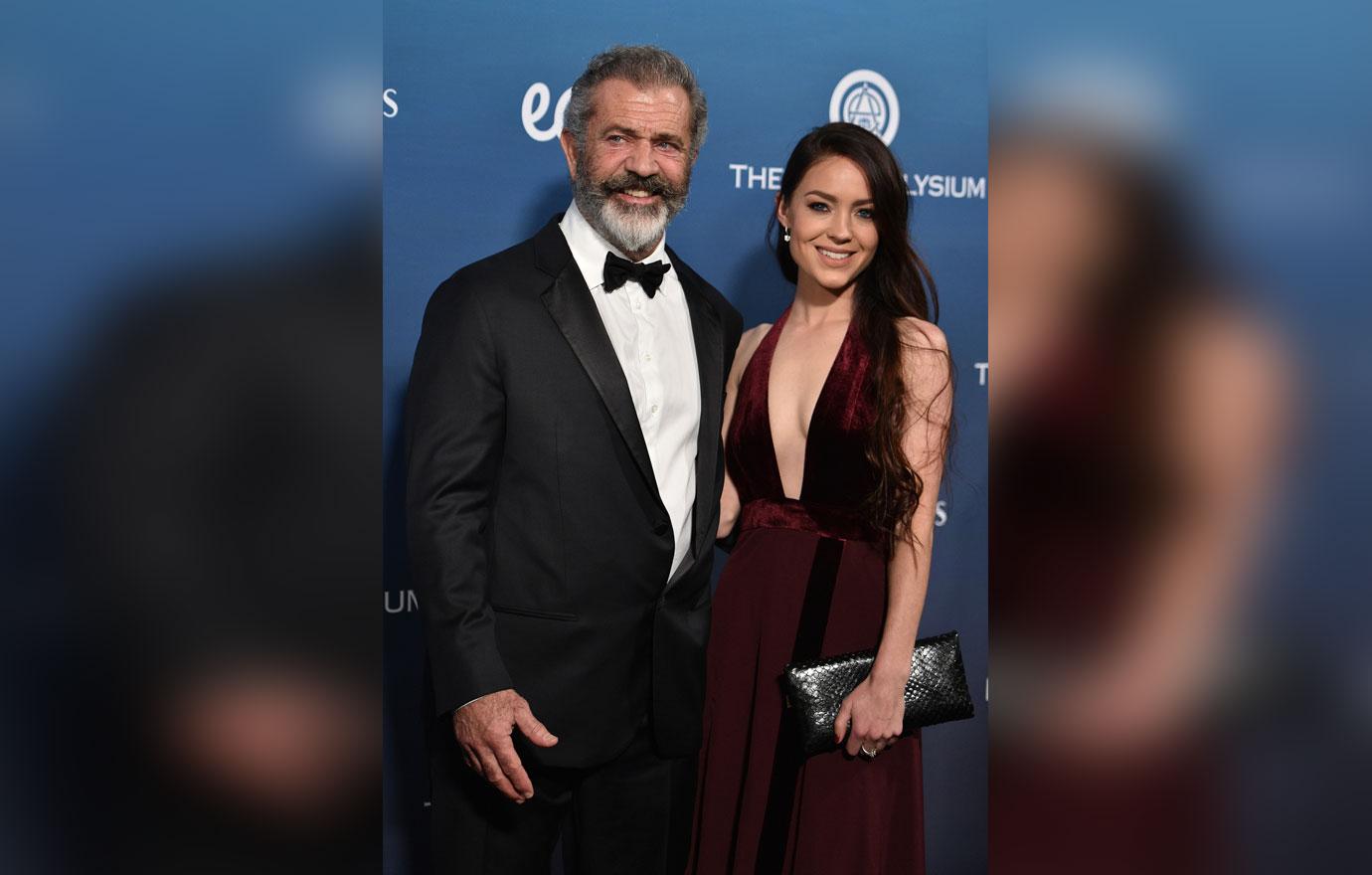 Mel Gibson And Young Baby Mama Rosalind Ross Attend Charity Gala