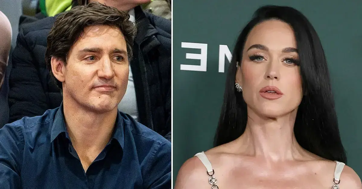 Split photo of Justin Trudeau, Katy Perry