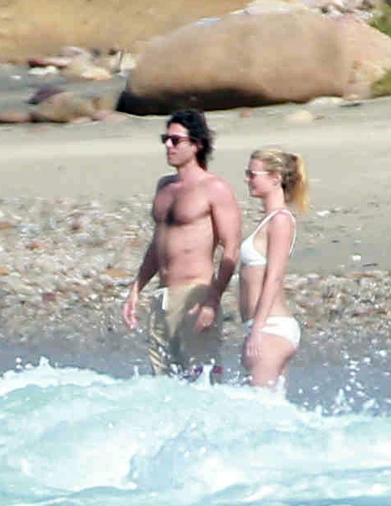 Gwyneth Paltrow Bikini Bradley Falchuk Nude Swimming Trunks