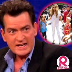 //charlie sheen not pay child support denise richards lola sam months sq