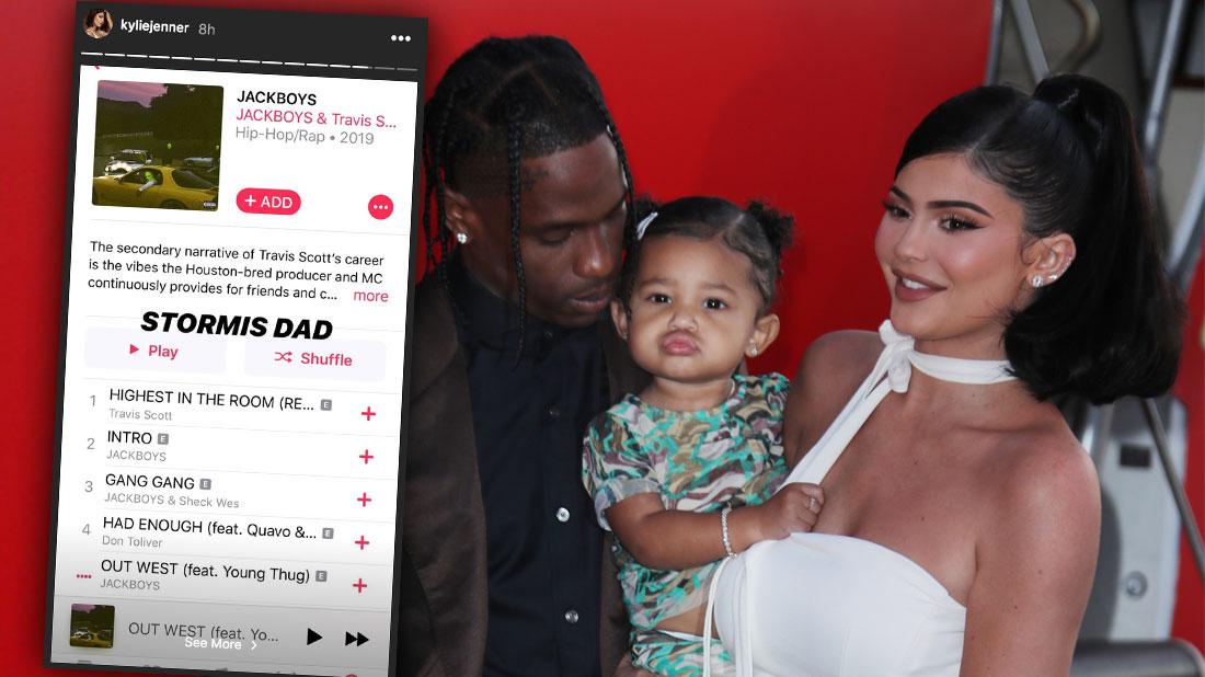Kylie Jenner Promotes Travis Scott’s Music 2 Months After Split(01)