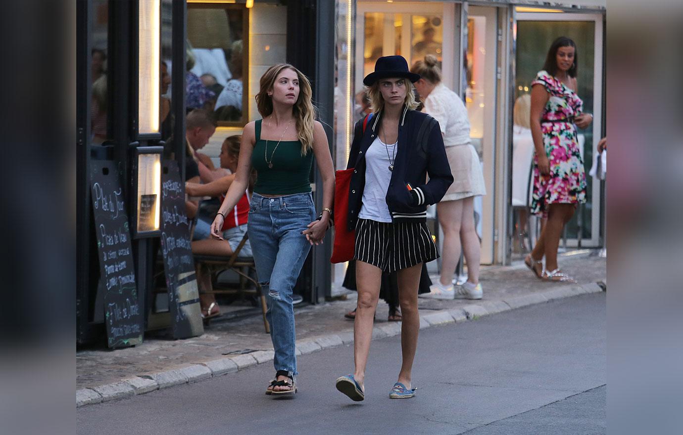 Cara Delevingne & Ashley Benson Hold Hands In St Tropez