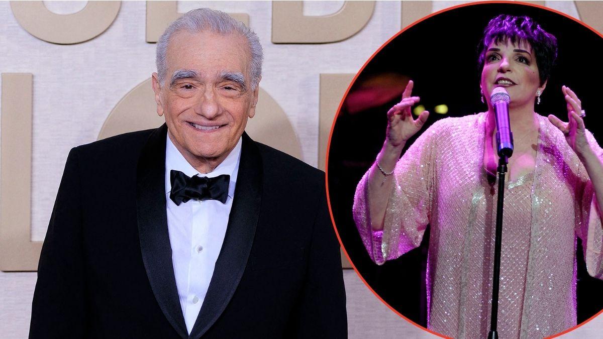 Split photos of Liza Minnelli and Martin Scorsese