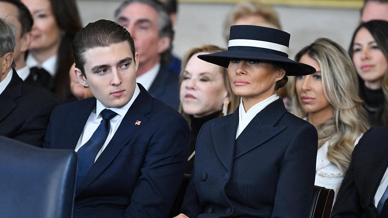 Photo of Barron Trump, Melania Trump