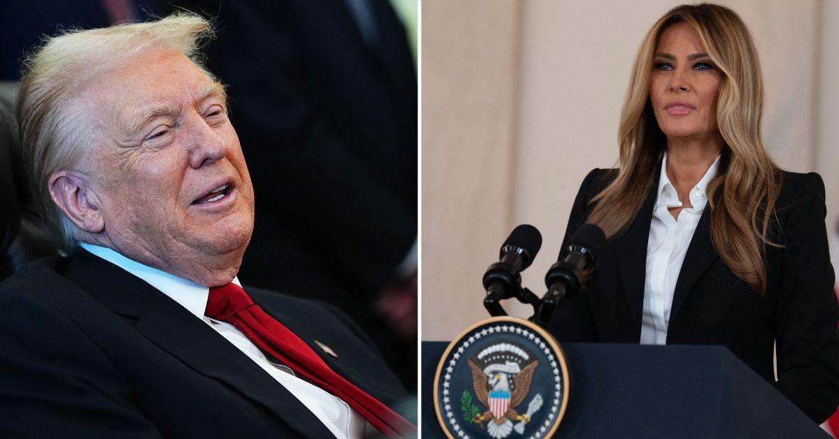 Composite photo of Donald and Melania Trump