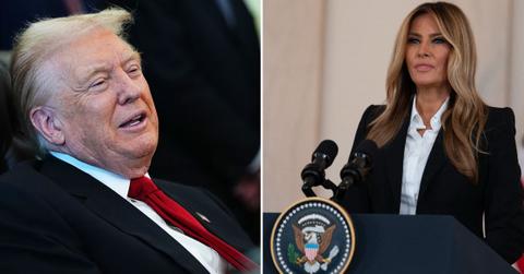 Composite photo of Donald and Melania Trump