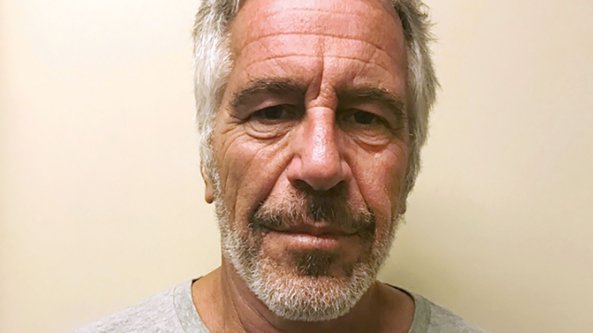 A mugshot of Jeffrey Epstein
