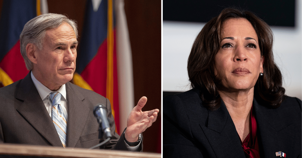 Greg Abbott Faces Backlash After Sending Migrants To Kamala Harris' Home