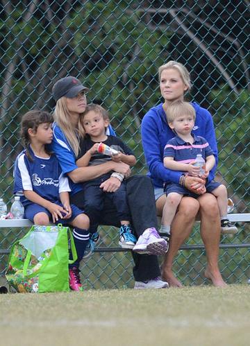 Sexy Soccer Mom Elin Nordegren Supports Her Little Girl