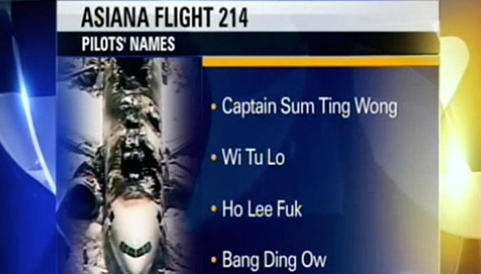 airline prank names