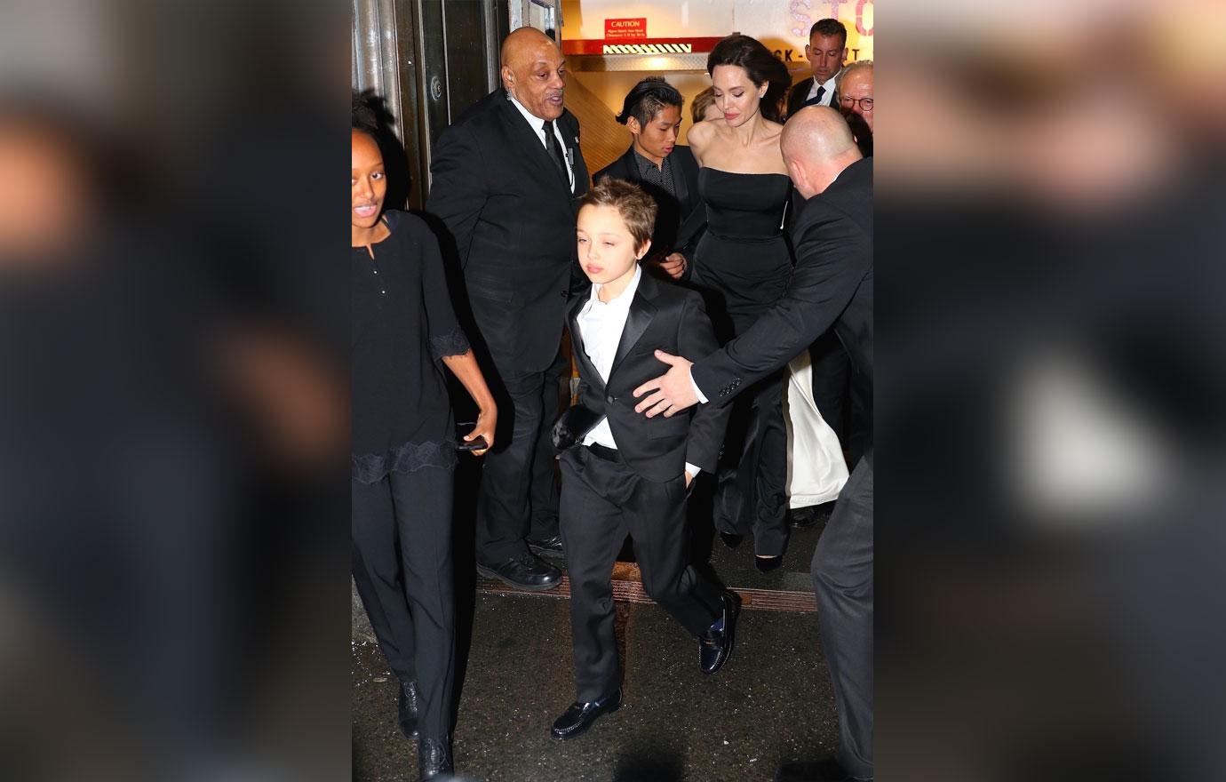 Angelina Jolie Brings Her Kids To Accept Prestigious Award