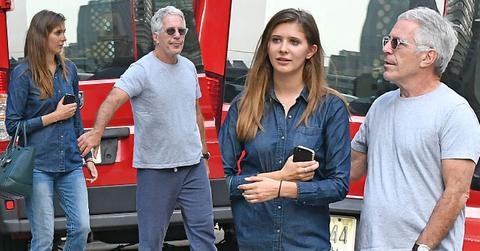 //jeffrey epstein mystery woman holding hands clinton election