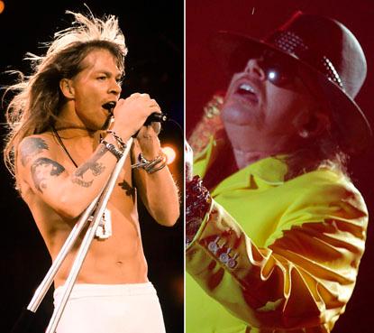 //axl rose shocking transformation