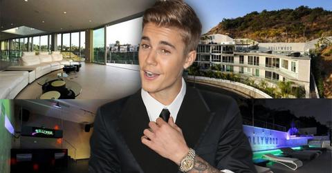 //justin bieber new home in la partying