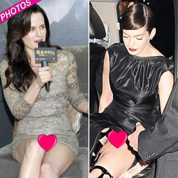 Didn't You Learn Anything From Anne Hathaway? Elizabeth Reaser Exposes  Herself In Mini Dress