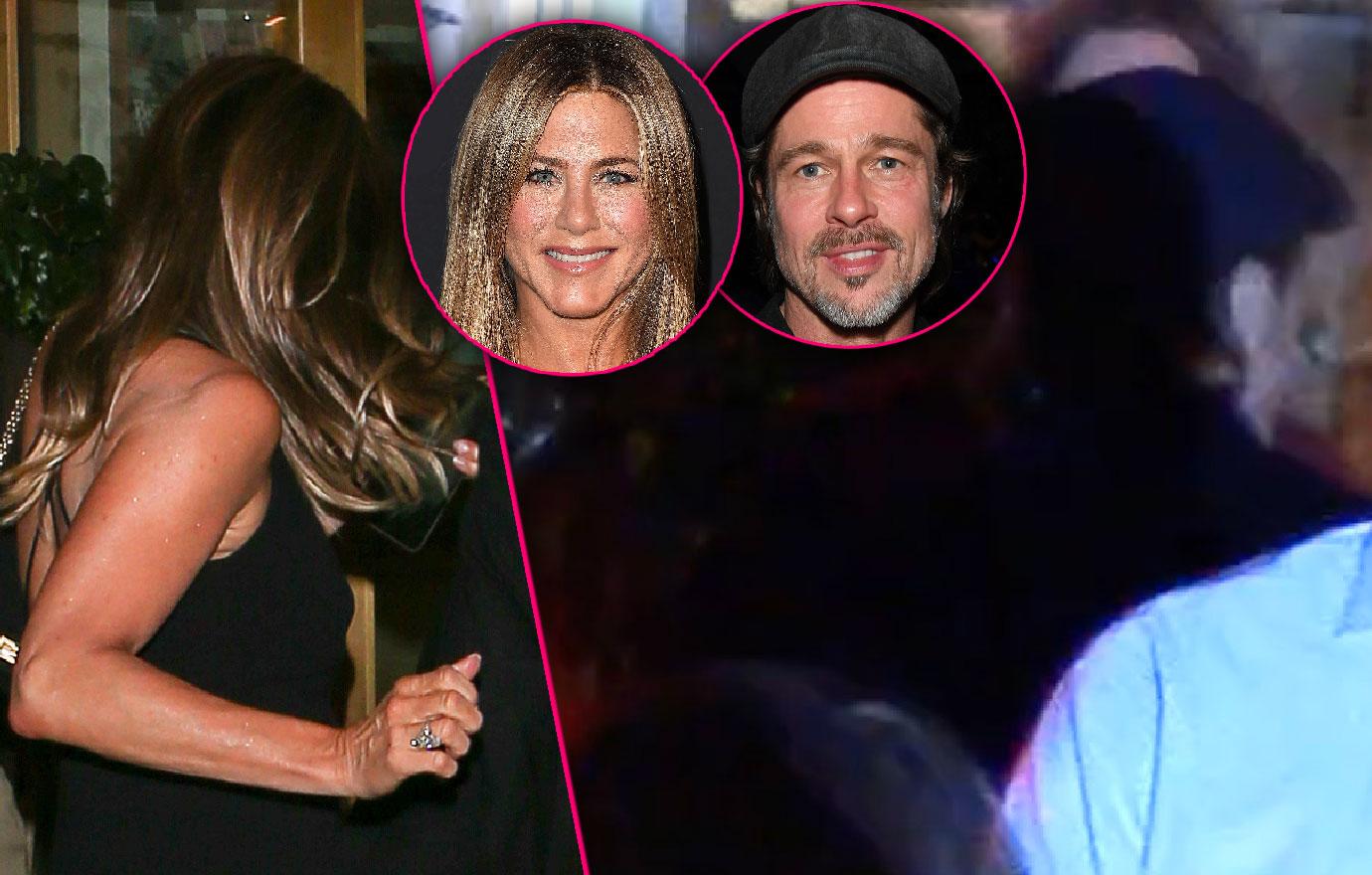 Brad Pitt Attends Ex Jennifer Aniston's 50th Birthday Party