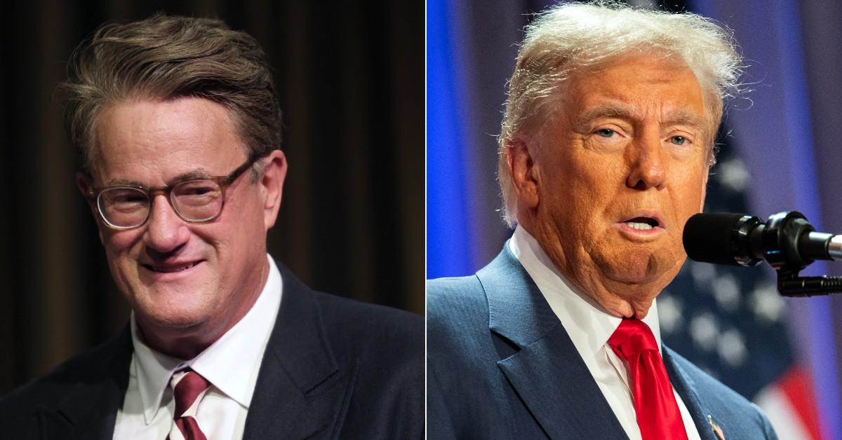 Composite picture of Joe Scarborough and Donald Trump