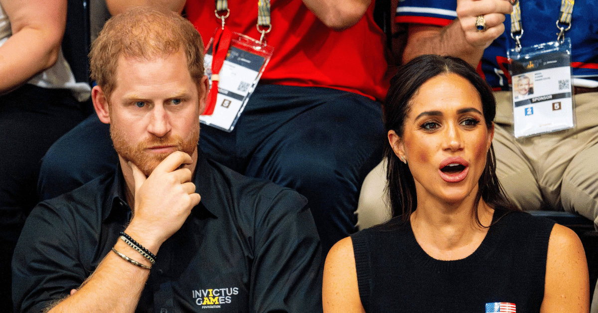 Photo of Prince Harry and Meghan Markle.