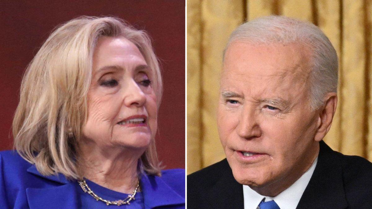 picture of Hillary Clinton and Joe Biden