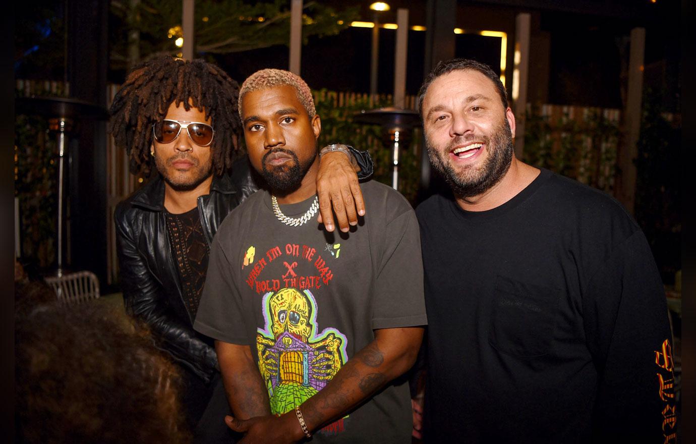 //kanye west lenny kravitz miami art basel pics