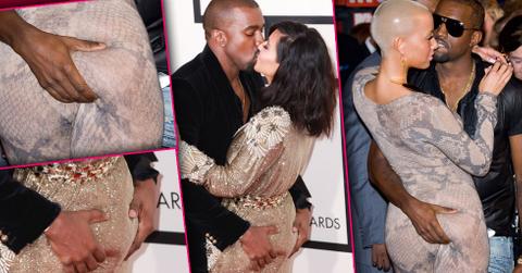 Kanye West Booty Grab Kim Kardashian