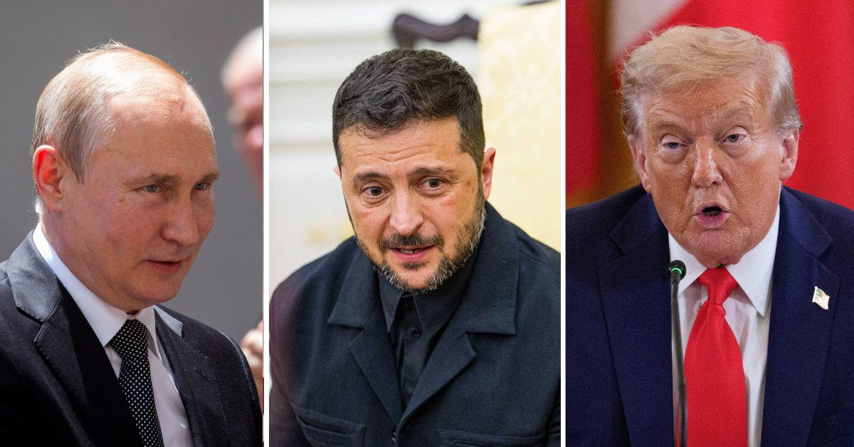 Composite photo of Vladimir Putin and Donald Trump