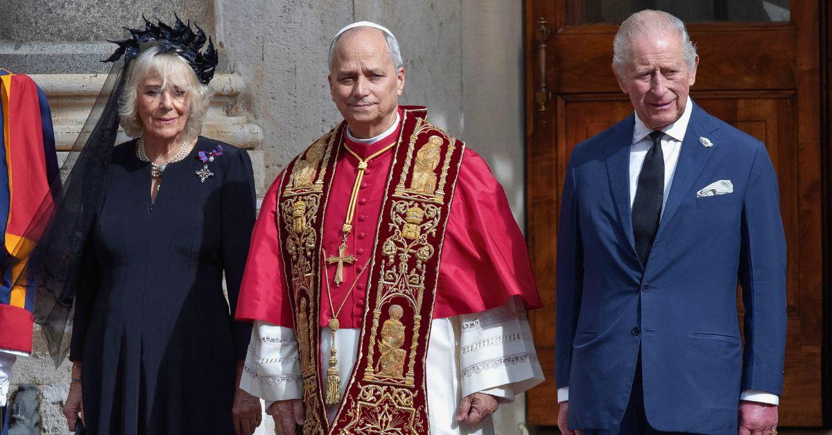 Photo of Pope Leo XIV , Queen Camilla and King Charles