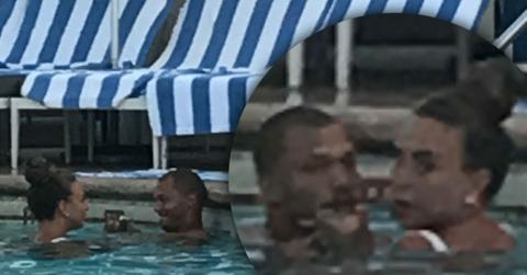 //Jeremy meeks hot felon chloe green kiss pool separation pp